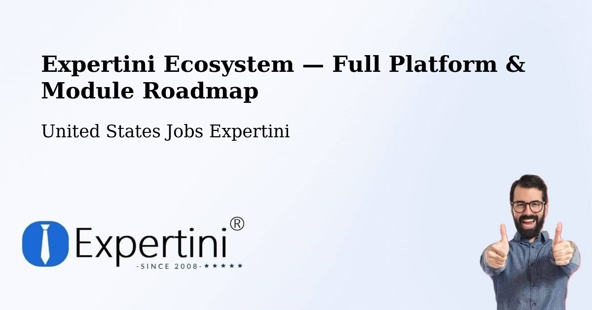 Expertini Ecosystem — Full Platform & Module Roadmap – Hershey